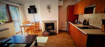 Фото номера Апартаменты Делюкс с 2 спальнями и камином Апартаменты Apartamenty Bajka Białka Tatrzanska z Kuchnią г. Бялка-Татшаньска 11