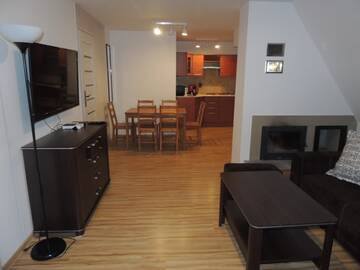 Фото номера Просторные апартаменты с 2 спальнями и камином Апартаменты Apartamenty Bajka Białka Tatrzanska z Kuchnią г. Бялка-Татшаньска 8
